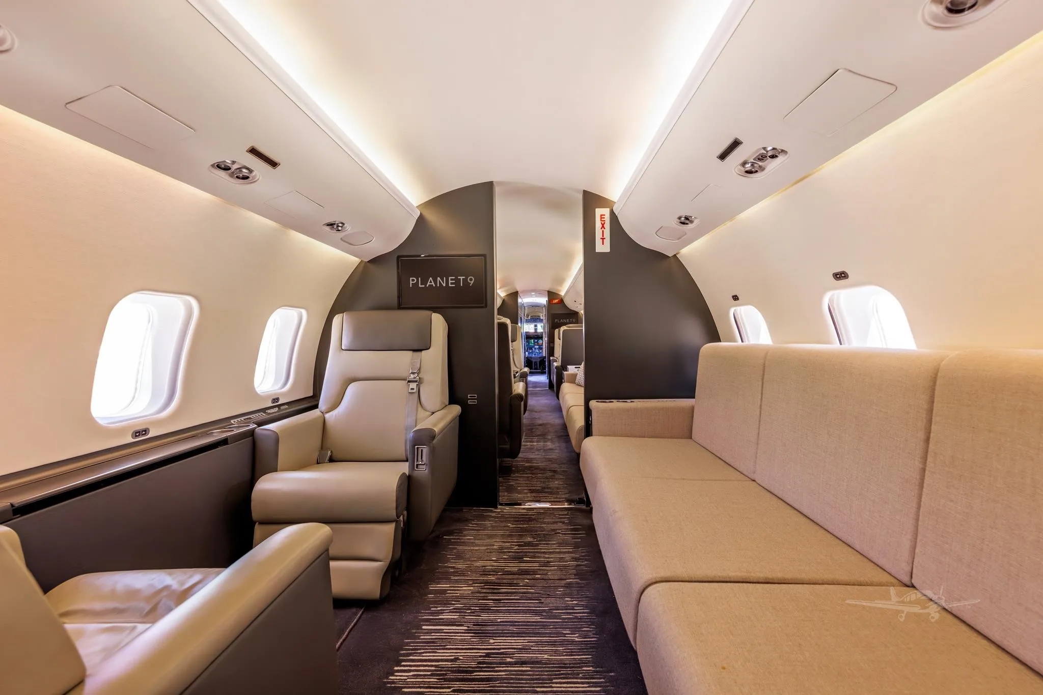 Cabin interior of a 2001 BOMBARDIER GLOBAL EXPRESS.