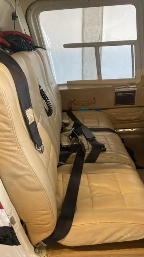 Cabin interior of a 1979 BELL 206L-1.
