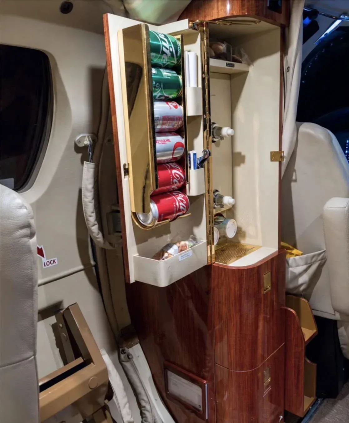 Cabin interior of a 1997 Cessna Citation Jet 525.