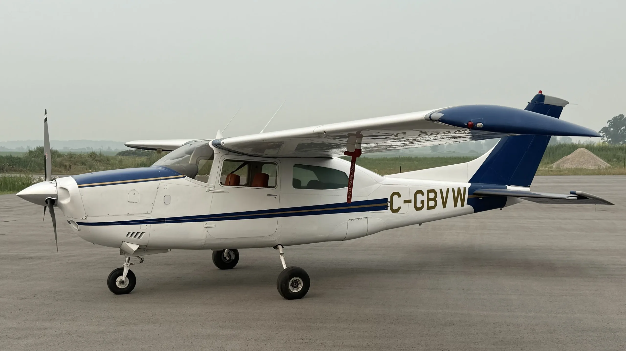 Exterior view of a 1976 Cessna.