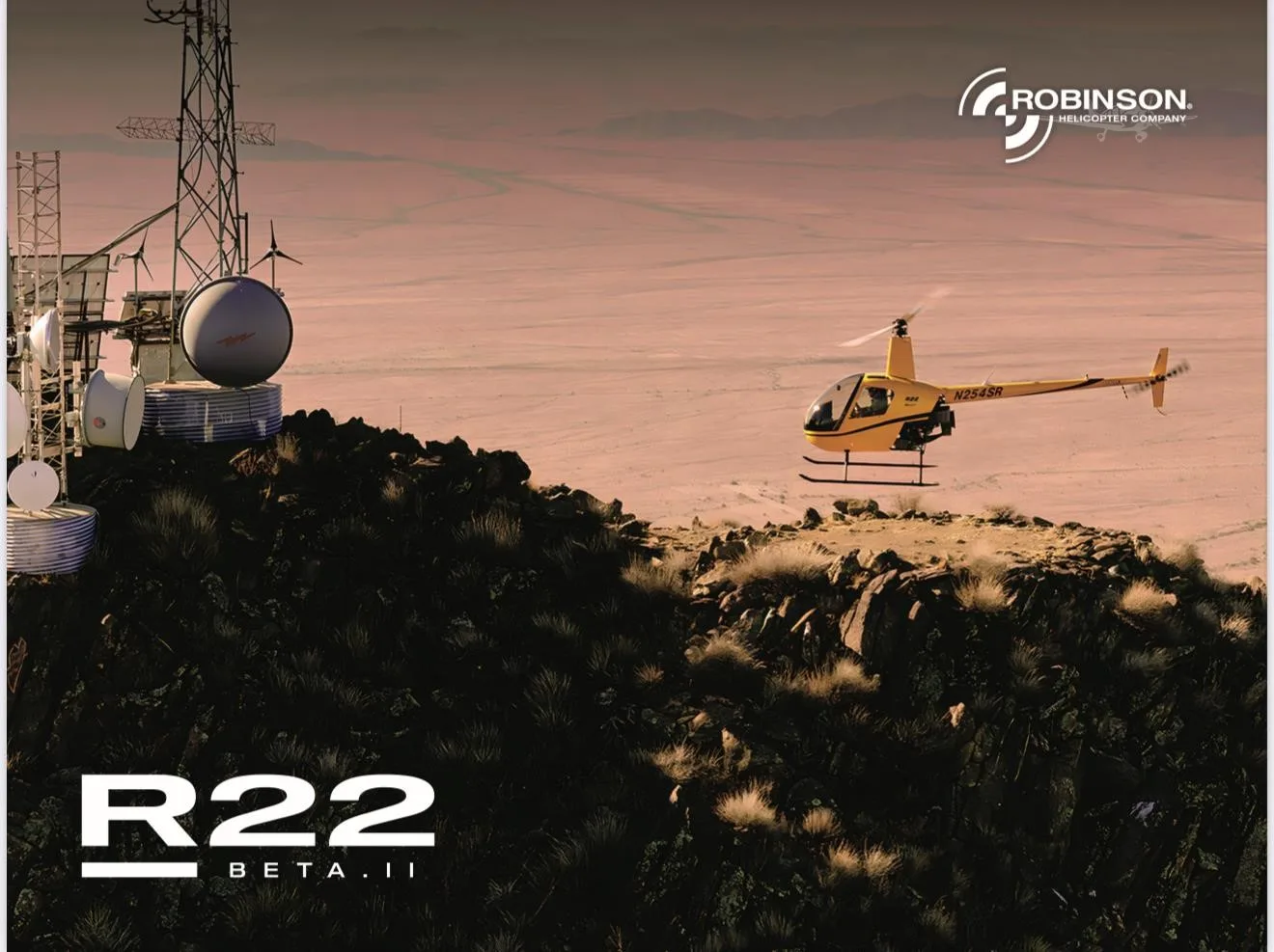 Marketing image of a 2025 ROBINSON R22 BETA II.