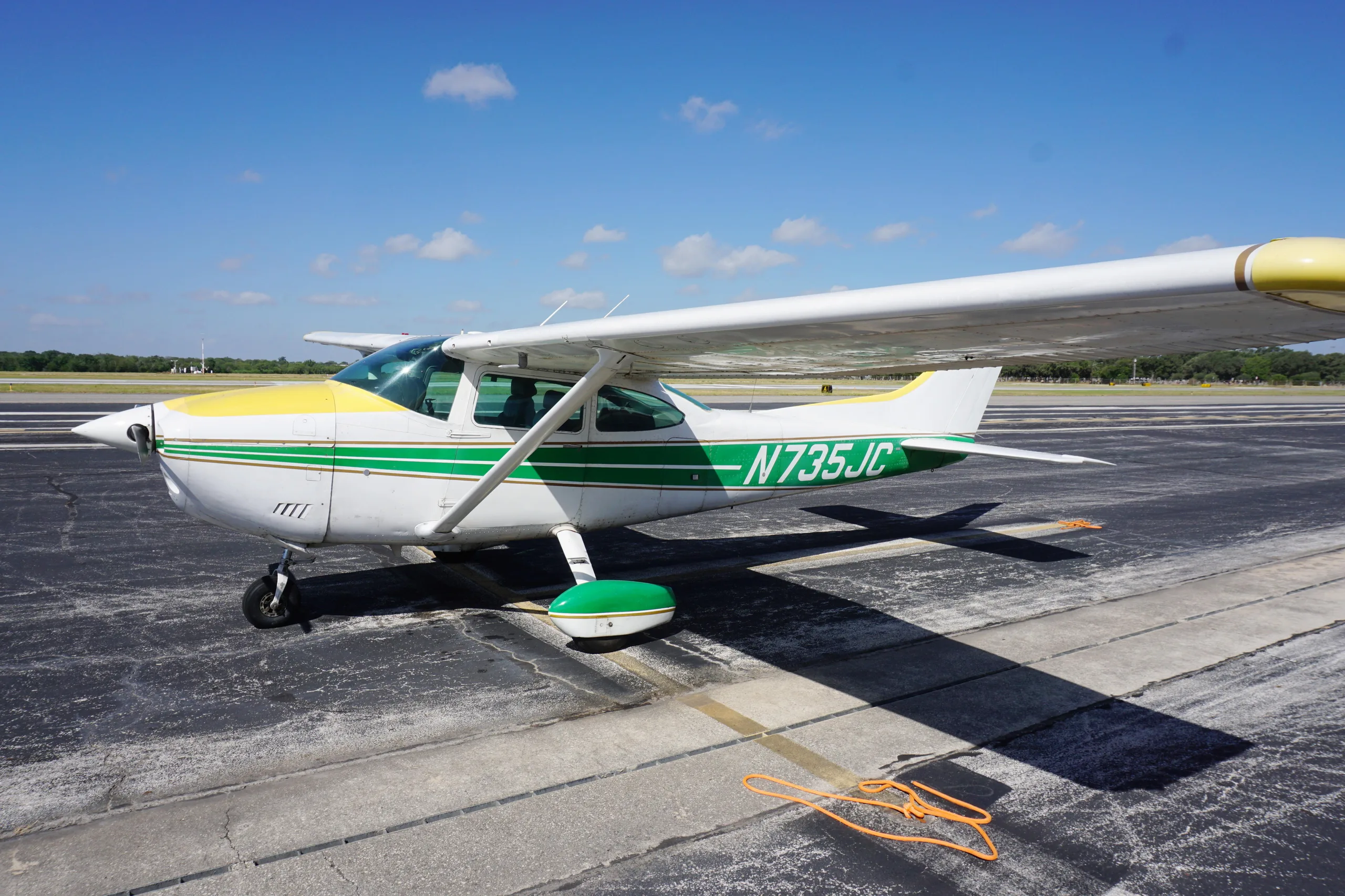 Exterior view of a 1977 Cessna 182Q Skylane.