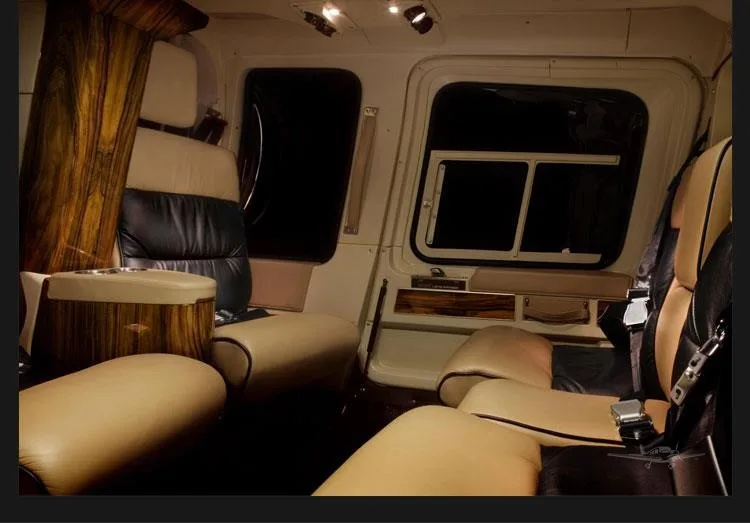 Cabin interior of a 2009 BELL 206L-4.