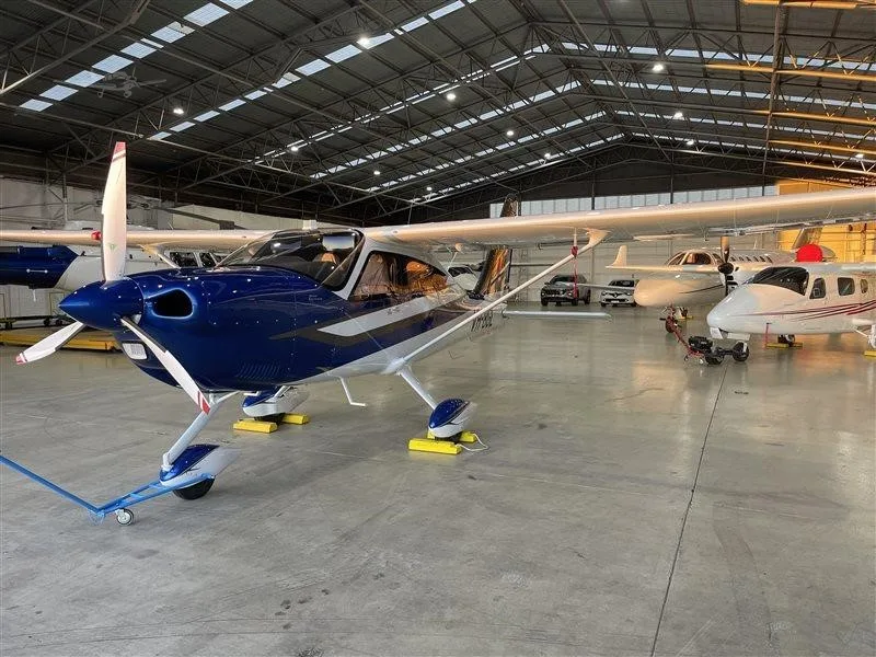 Exterior view of a 2024 TECNAM P2010 GRAN LUSSO, VH-8GL.