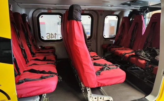 Cabin interior of a 2008 Agusta AW139.