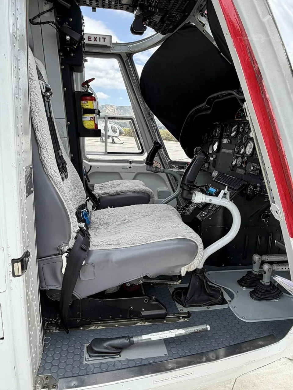 Cockpit and instrument panel of a 1991 EUROCOPTER BK117 B-2.