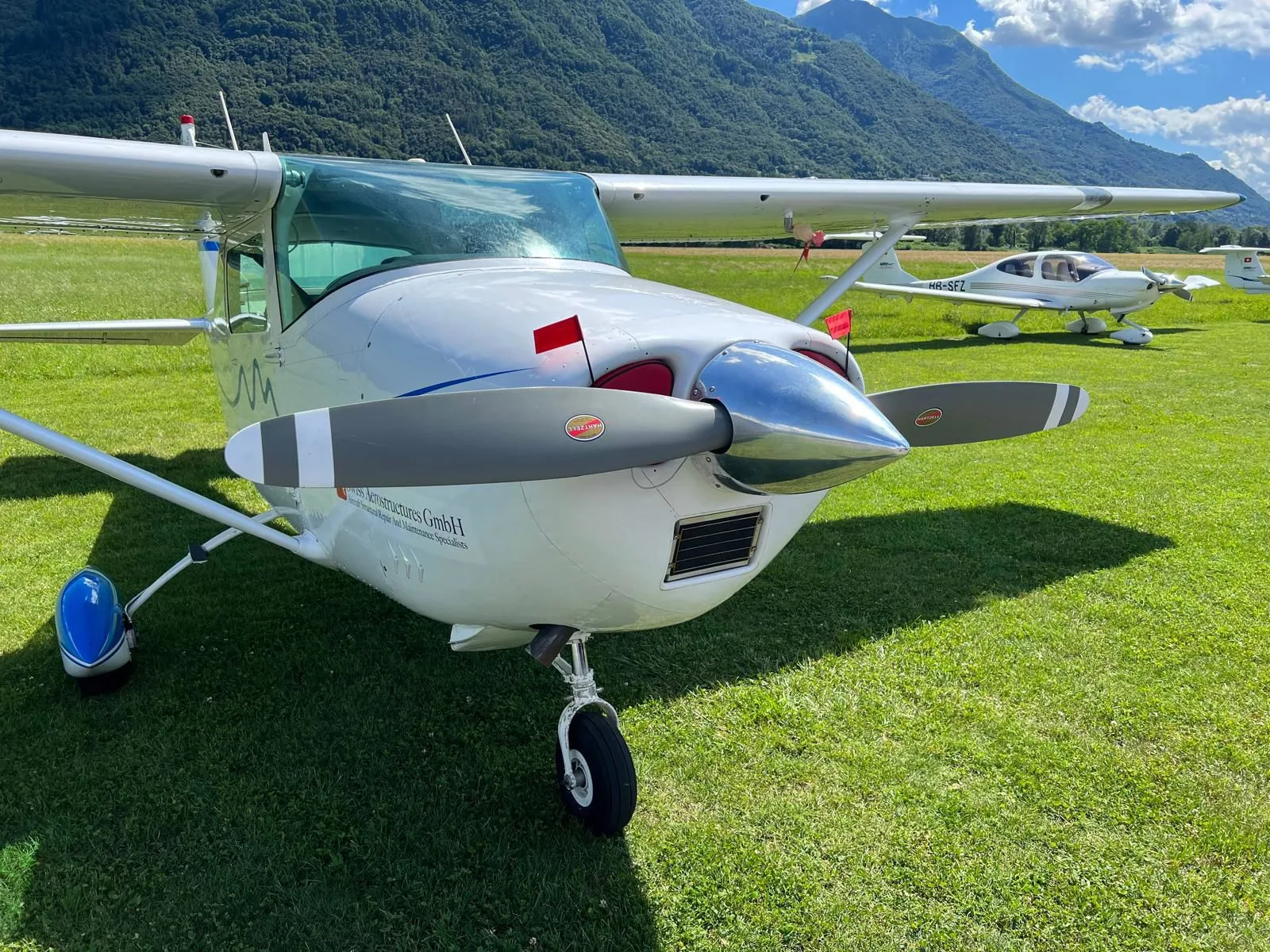 Exterior view of a 1965 Cessna 182H Skylane.
