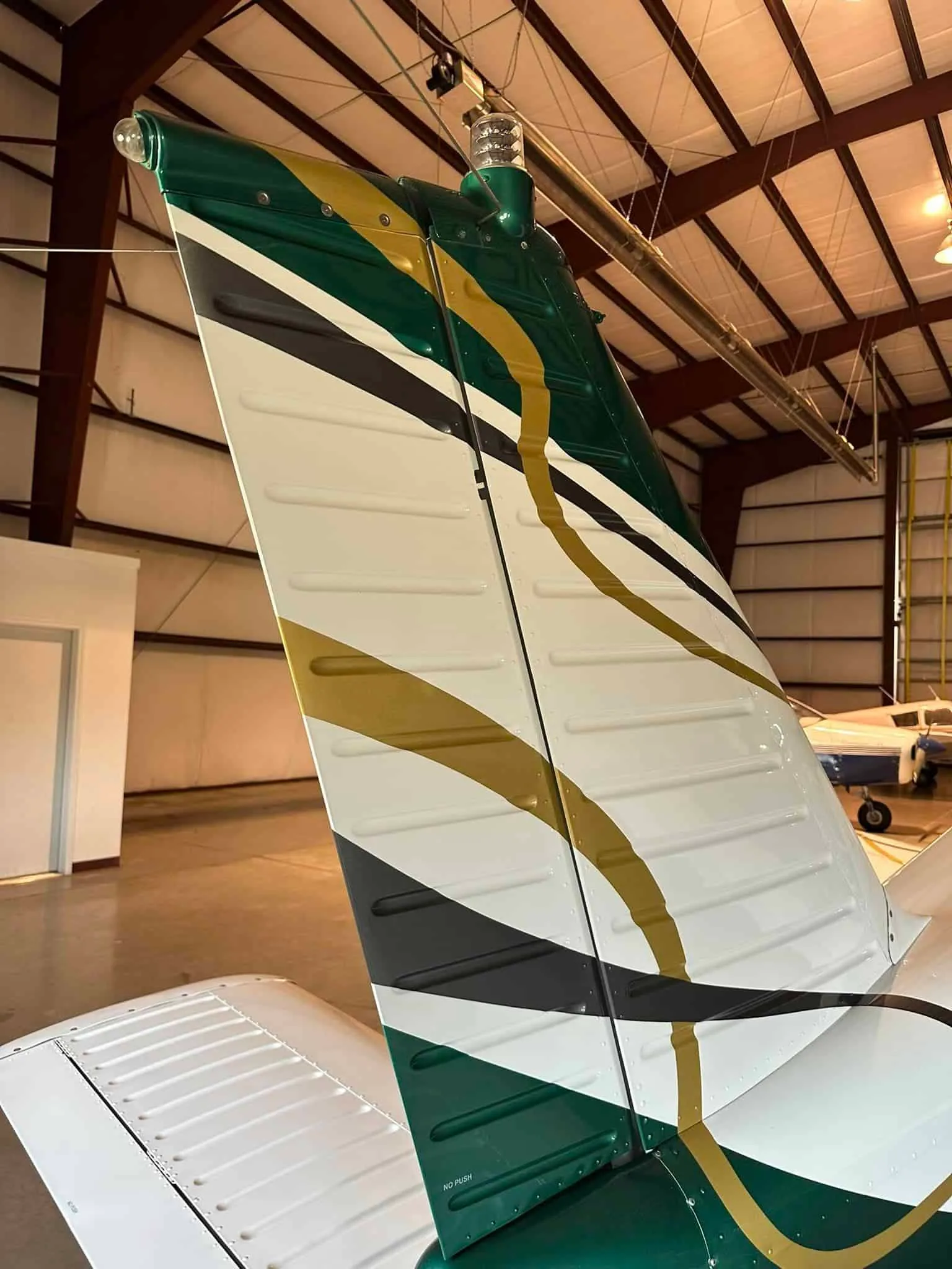 Exterior view of a 1965 Piper Cherokee 180.