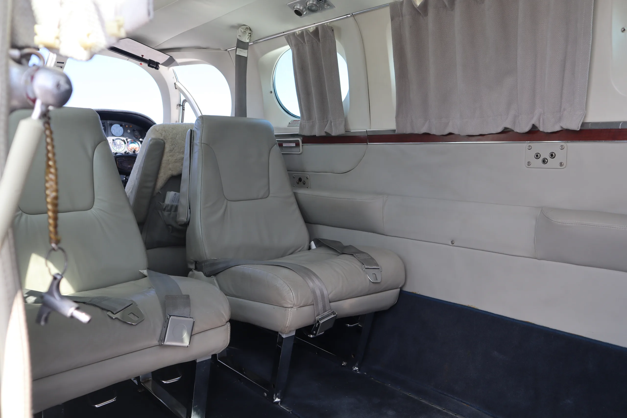Cabin interior of a 1976 Cessna 340A | TAS Aviation.